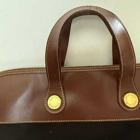 Vintage Dooney & Bourke Travel Overnight Bag Cabriolet Leather Duffle Weekender - Picture 3 of 13